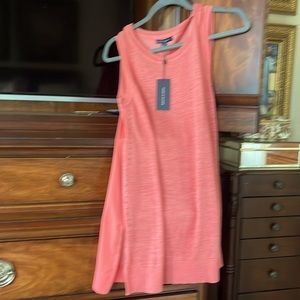 Sleeveless Coral Light Weight Sweater 3/4 Length